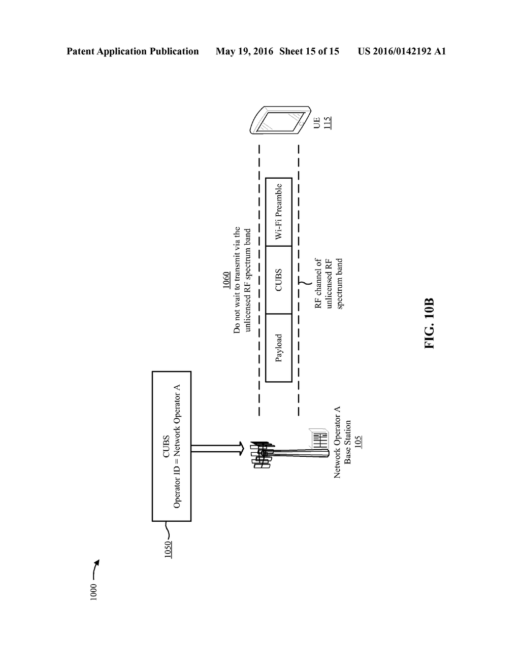 TECHNIQUES FOR TRANSMITTING PREAMBLES OVER AN UNLICENSED RADIO FREQUENCY     SPECTRUM BAND - diagram, schematic, and image 16