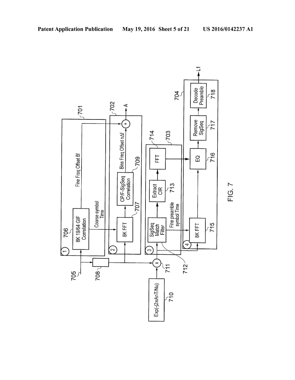 IMPLICIT SIGNALLING IN OFDM PREAMBLE WITH EMBEDDED SIGNATURE SEQUENCE, AND     CYCLIC PREFIX AND POSTFIX AIDED SIGNATURE DETECTION - diagram, schematic, and image 06