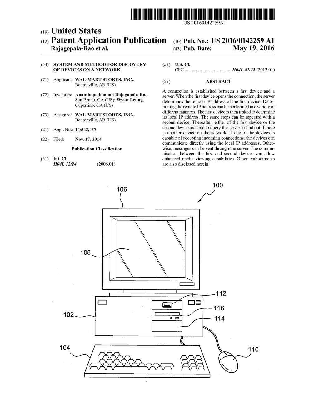 SYSTEM AND METHOD FOR DISCOVERY OF DEVICES ON A NETWORK - diagram, schematic, and image 01