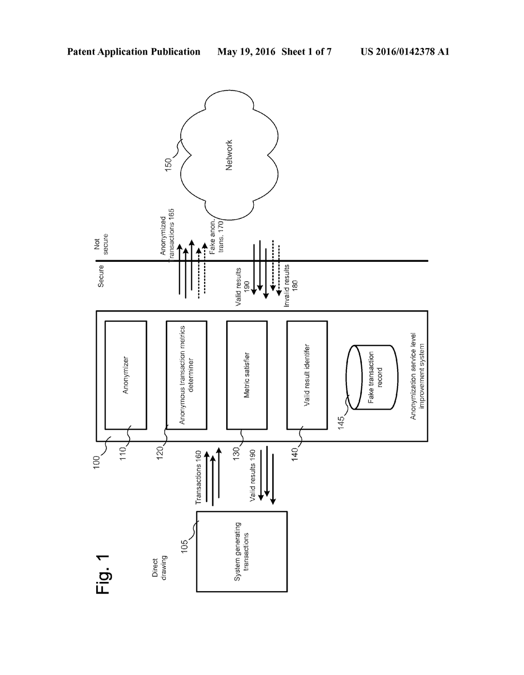 REACHING ANONYMIZATION SERVICE LEVELS THROUGH ADDED TRANSACTIONS - diagram, schematic, and image 02