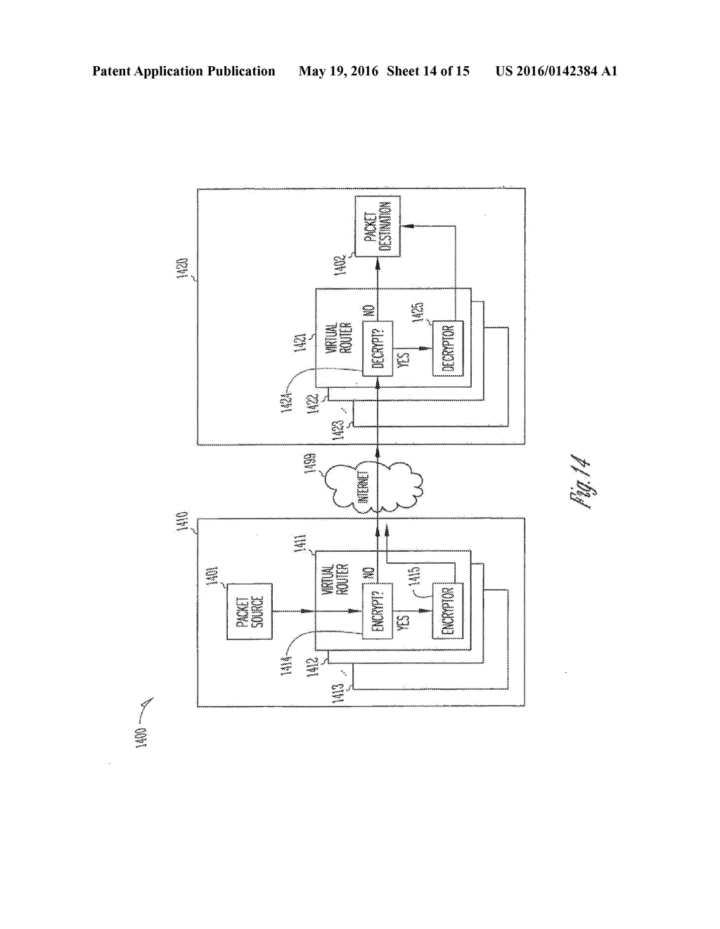 TUNNEL INTERFACE FOR SECURING TRAFFIC OVER A NETWORK - diagram, schematic, and image 15