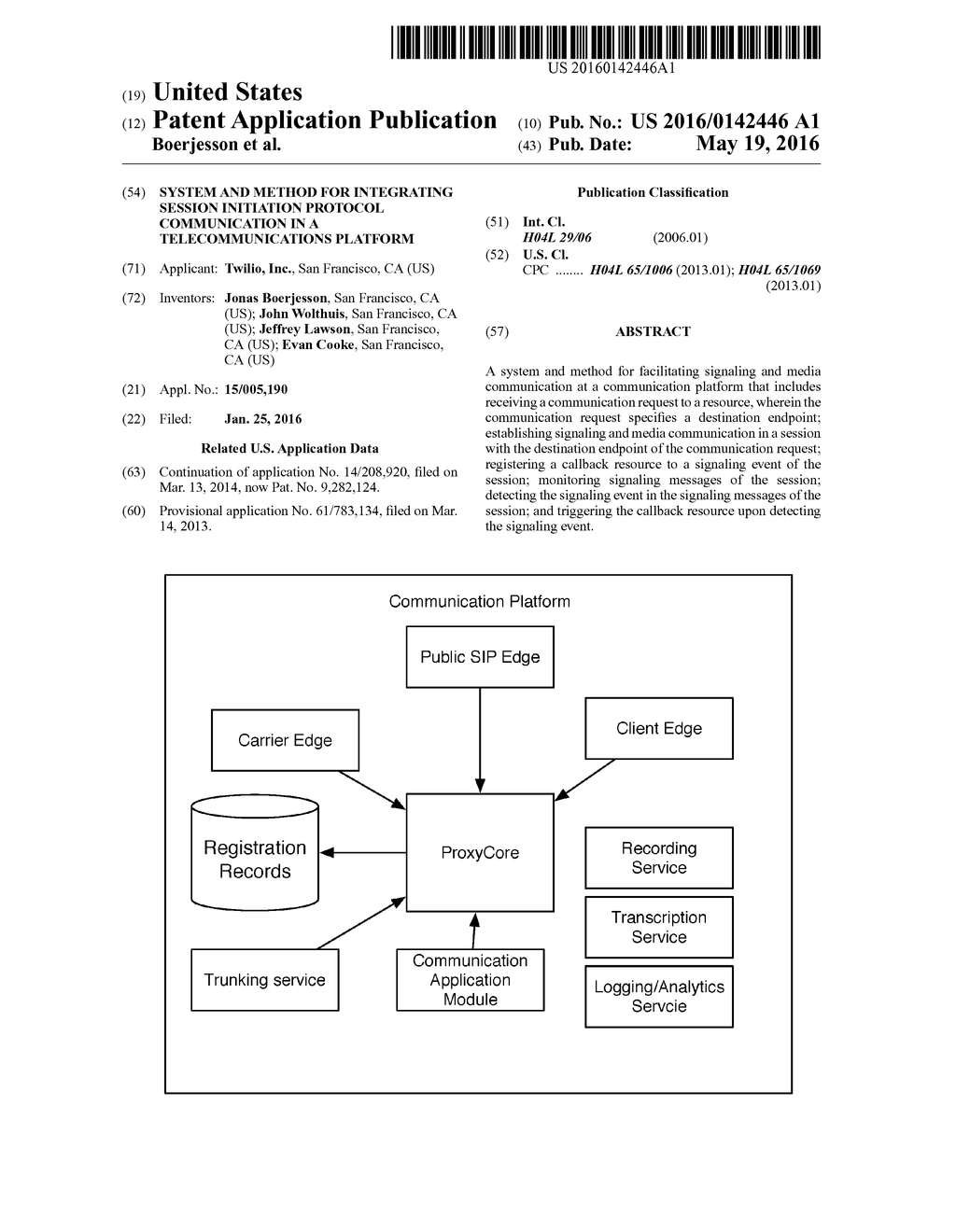 SYSTEM AND METHOD FOR INTEGRATING SESSION INITIATION PROTOCOL     COMMUNICATION IN A TELECOMMUNICATIONS PLATFORM - diagram, schematic, and image 01