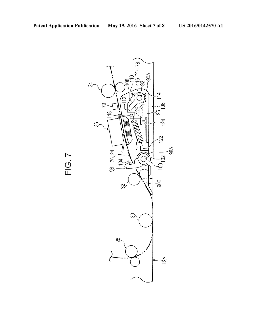 RECORDING-MEDIUM TRANSPORTING AND READING APPARATUS - diagram, schematic, and image 08