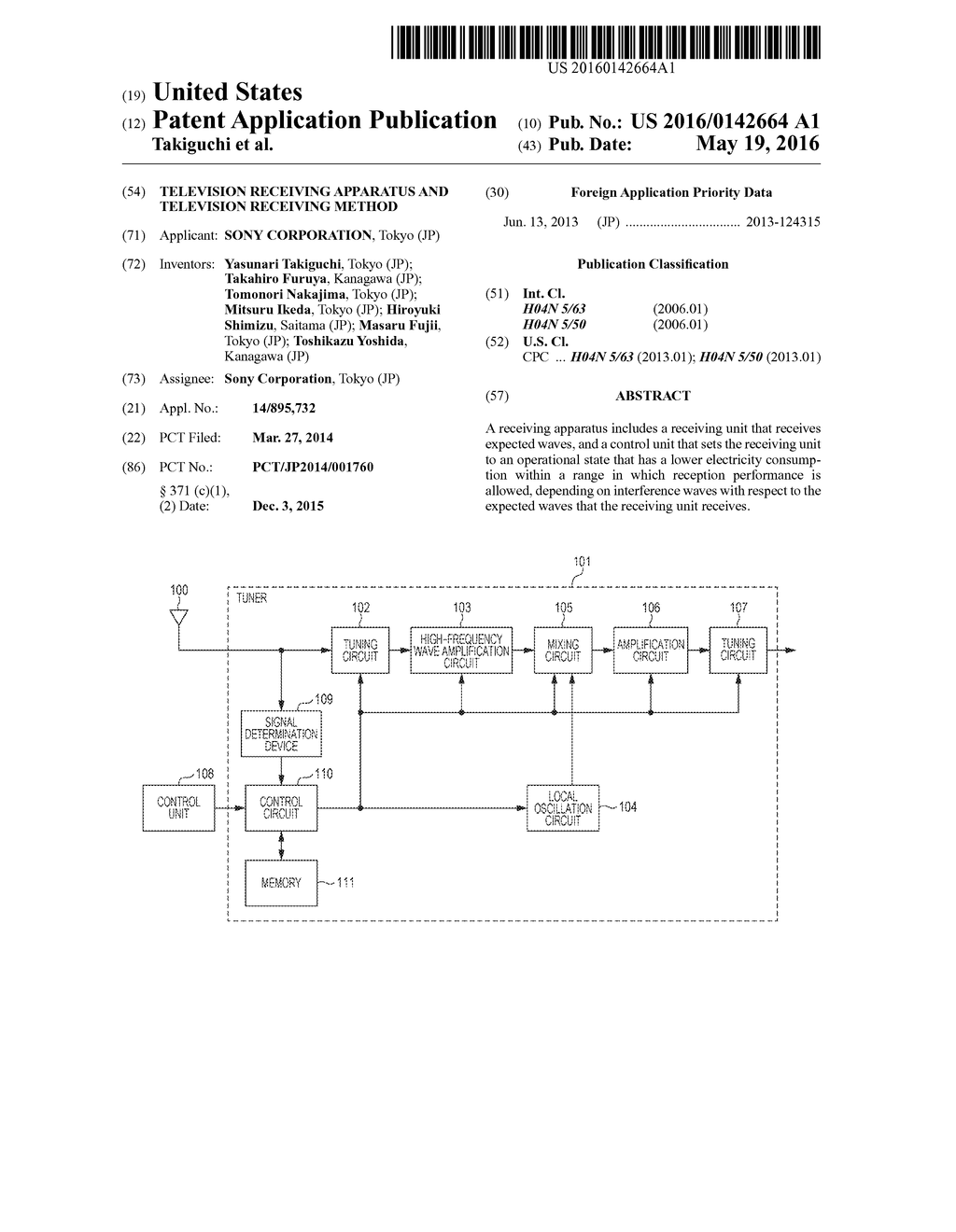 TELEVISION RECEIVING APPARATUS AND TELEVISION RECEIVING METHOD - diagram, schematic, and image 01