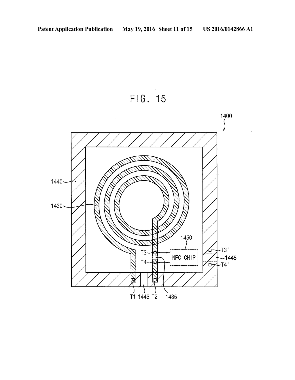 NEAR FIELD COMMUNICATION CHIP EMBEDDED IN A WEARABLE ELECTRONIC DEVICE AND     WEARABLE ELECTRONIC DEVICE - diagram, schematic, and image 12