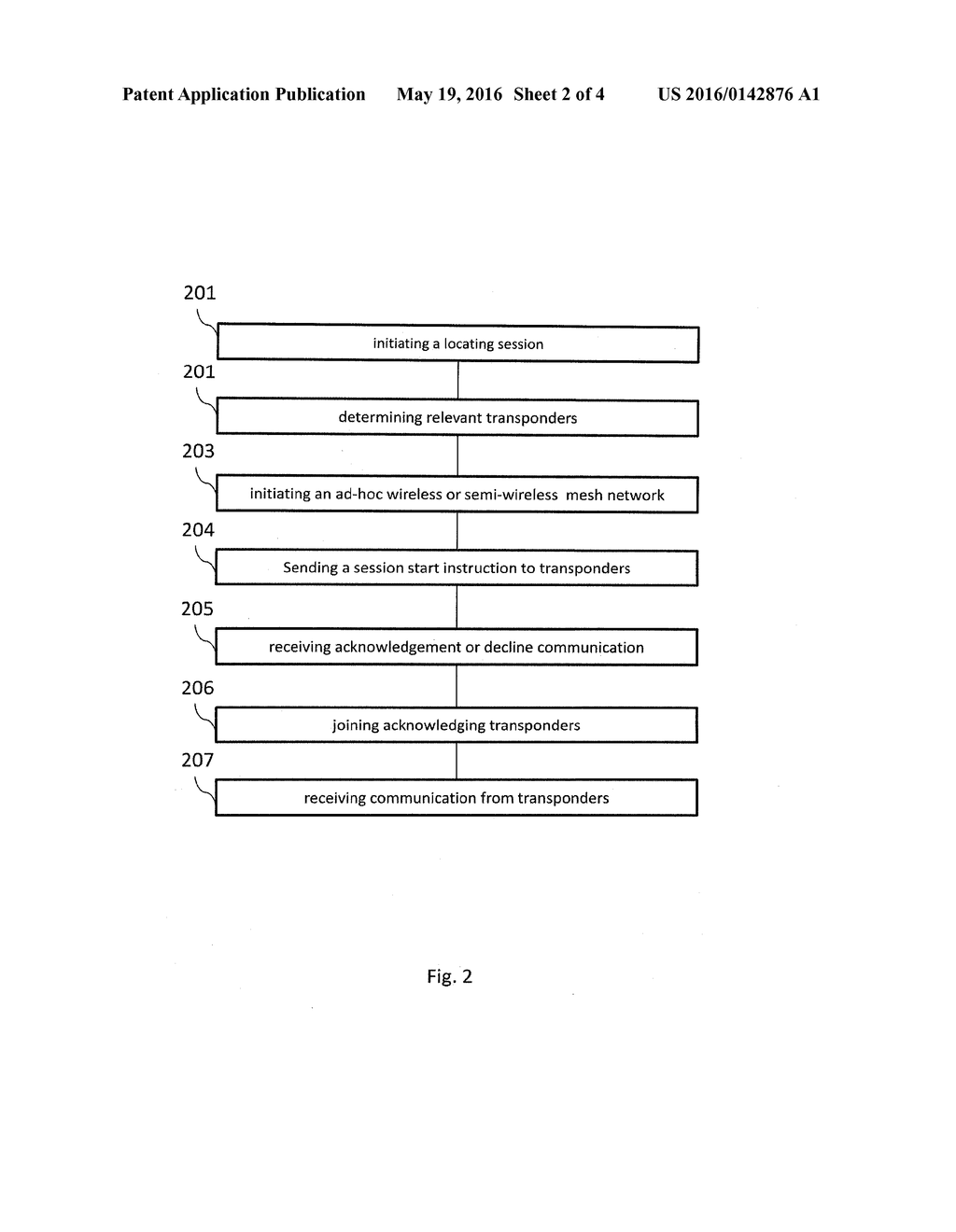 SYSTEM AND METHOD FOR AD-HOC NETWORK FOR TRACKING THE POSITION OF A     SUBJECT - diagram, schematic, and image 03