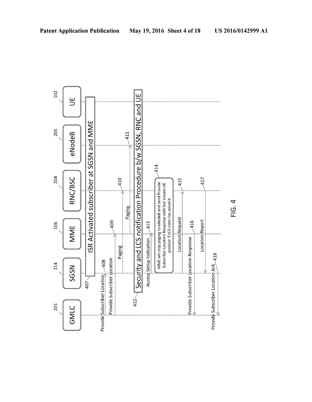 SYSTEM AND METHOD FOR REDUCING PAGING IN UTRAN/GERAN/E-UTRAN NETWORKS WHEN     IDLE SIGNALING REDUCTION IS ACTIVE - diagram, schematic, and image 05