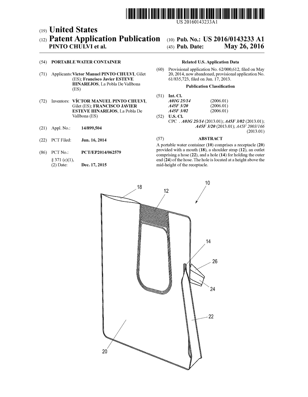 PORTABLE WATER CONTAINER - diagram, schematic, and image 01