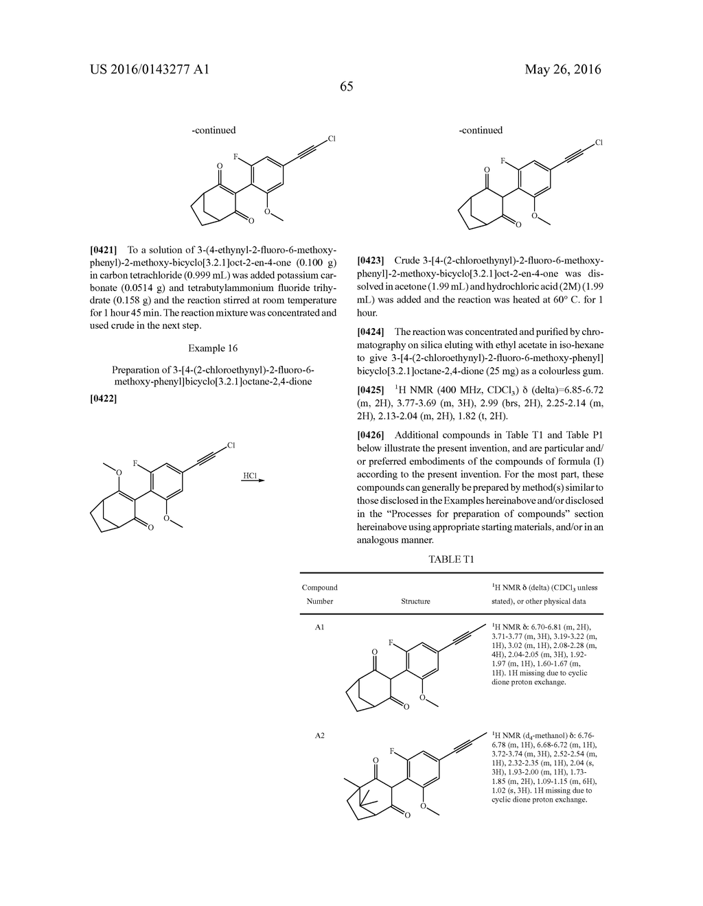 Herbicidally Active (alkynyl-phenyl)-Substituted Cyclic Dione Compounds     and Derivatives Thereof - diagram, schematic, and image 66