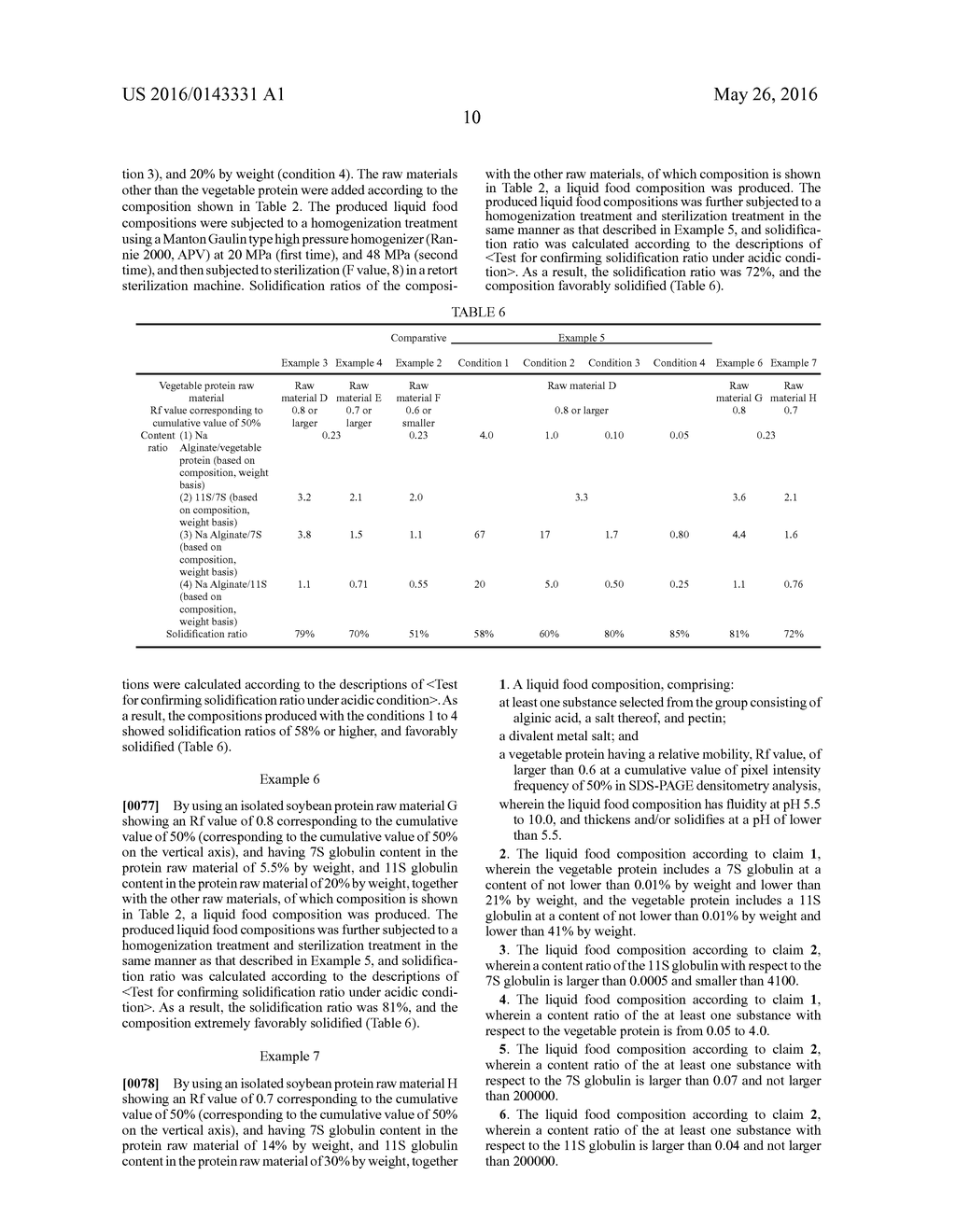 LIQUID FOOD COMPOSITION - diagram, schematic, and image 12