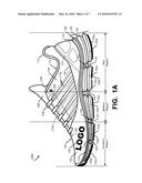 Sole Structures and Articles of Footwear Having a Lightweight Midsole with     Segmented Protective Elements diagram and image