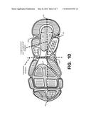 Sole Structures and Articles of Footwear Having a Lightweight Midsole with     Segmented Protective Elements diagram and image