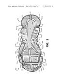 Sole Structures and Articles of Footwear Having a Lightweight Midsole with     Segmented Protective Elements diagram and image