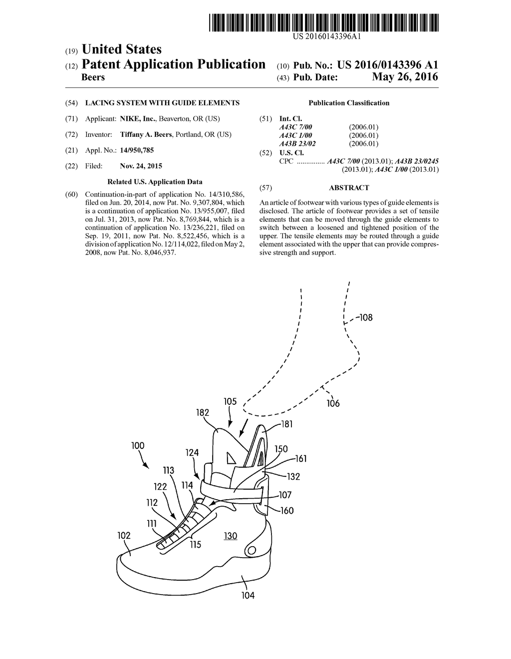 Lacing System With Guide Elements - diagram, schematic, and image 01