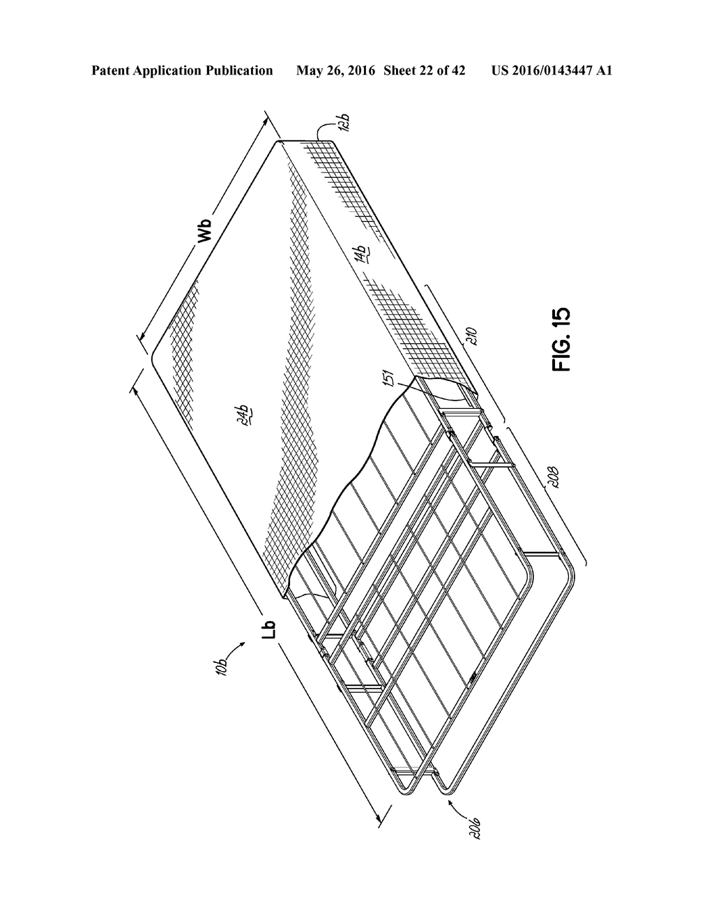 Foldable Bedding Foundation Having L-Shaped Spacers - diagram, schematic, and image 23