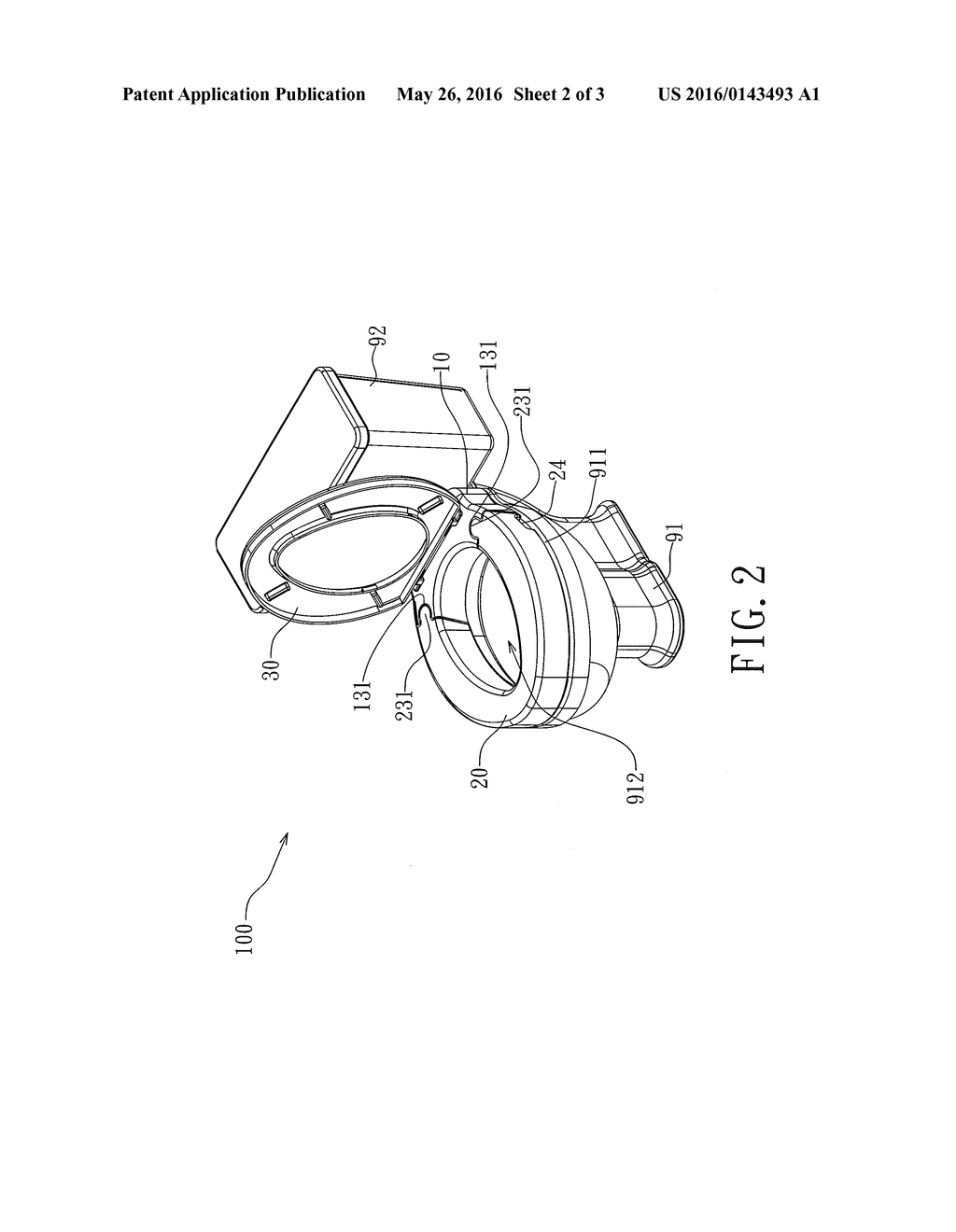 Combination Heightened Toilet Seat Assembly - diagram, schematic, and image 03