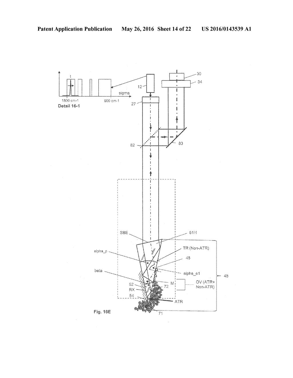 Measuring probe, an apparatus and a method for label free attenuated     reflection infrared spectroscopy - diagram, schematic, and image 15