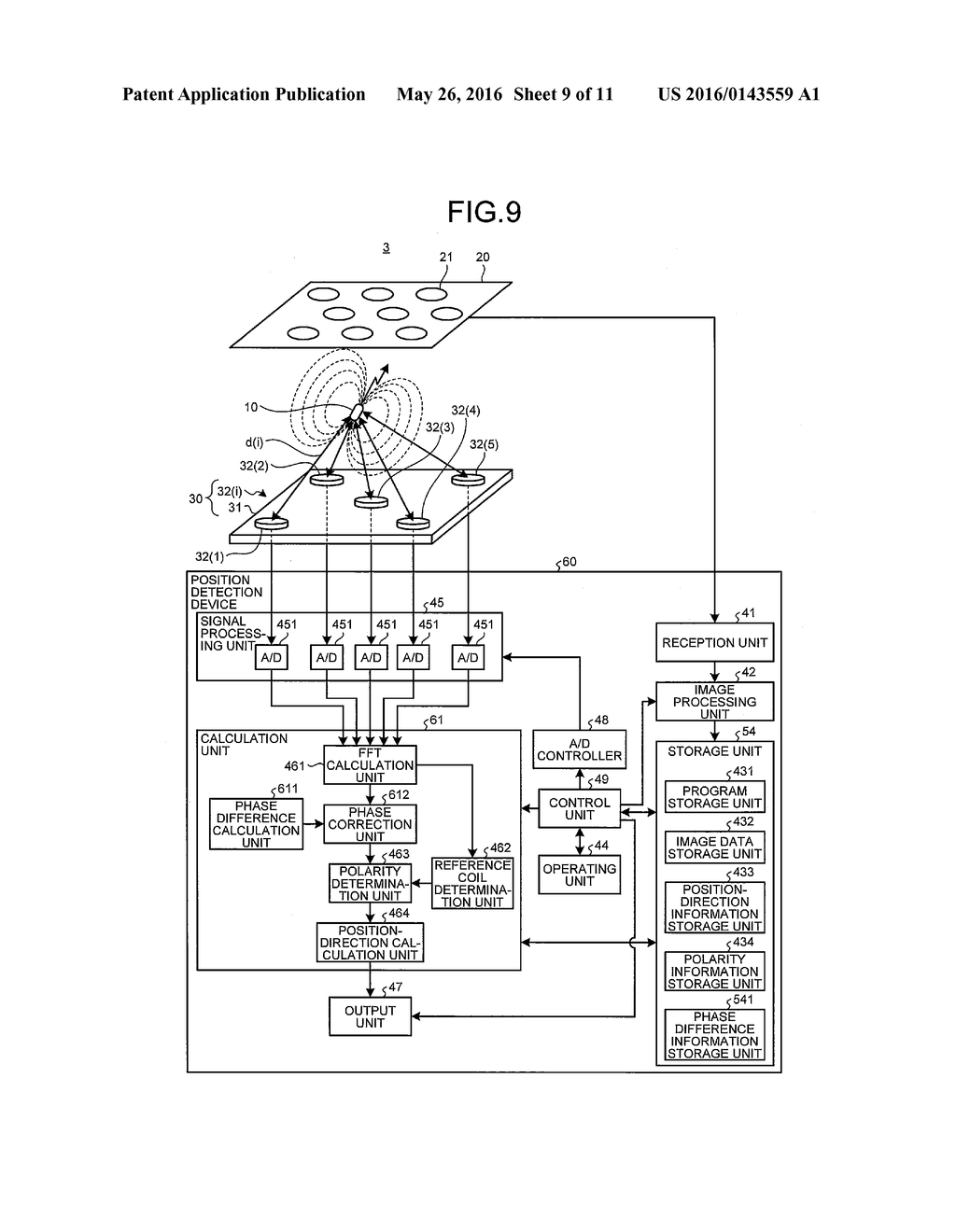 POSITION DETECTION SYSTEM - diagram, schematic, and image 10