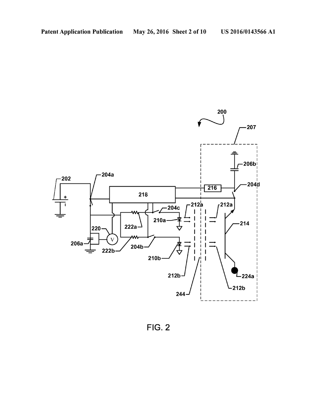 Circuitry to Allow Low Current Operation of a Device Capable of     Determining a Blood Property - diagram, schematic, and image 03