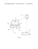 Wearable sports monitoring equipment for measuring heart rate or muscular     activity and relating method diagram and image