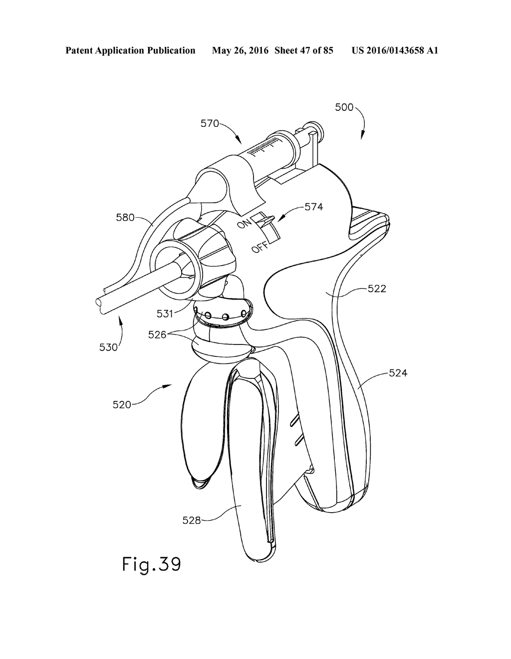 FEATURES TO DRIVE FLUID TOWARD AN ULTRASONIC BLADE OF A SURGICAL     INSTRUMENT - diagram, schematic, and image 48