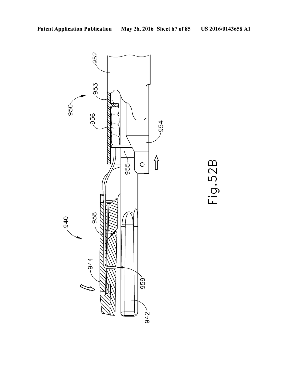 FEATURES TO DRIVE FLUID TOWARD AN ULTRASONIC BLADE OF A SURGICAL     INSTRUMENT - diagram, schematic, and image 68