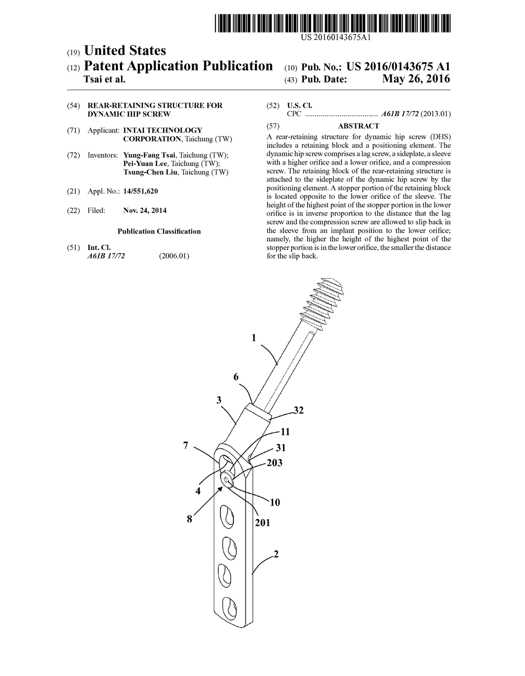 REAR-RETAINING STRUCTURE FOR DYNAMIC HIP SCREW - diagram, schematic, and image 01