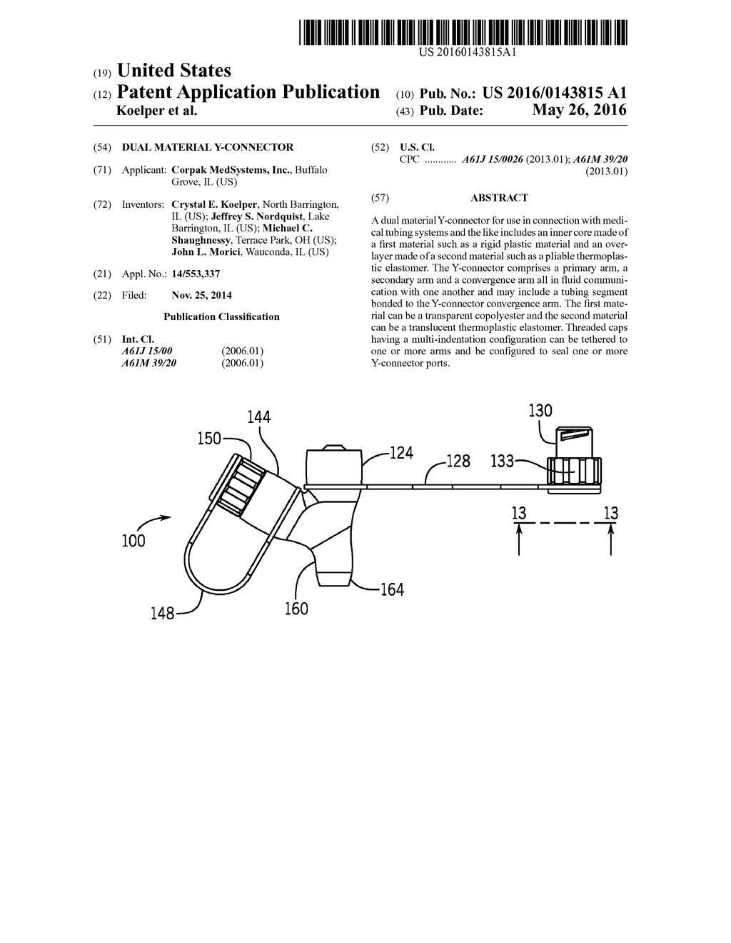 DUAL MATERIAL Y-CONNECTOR - diagram, schematic, and image 01