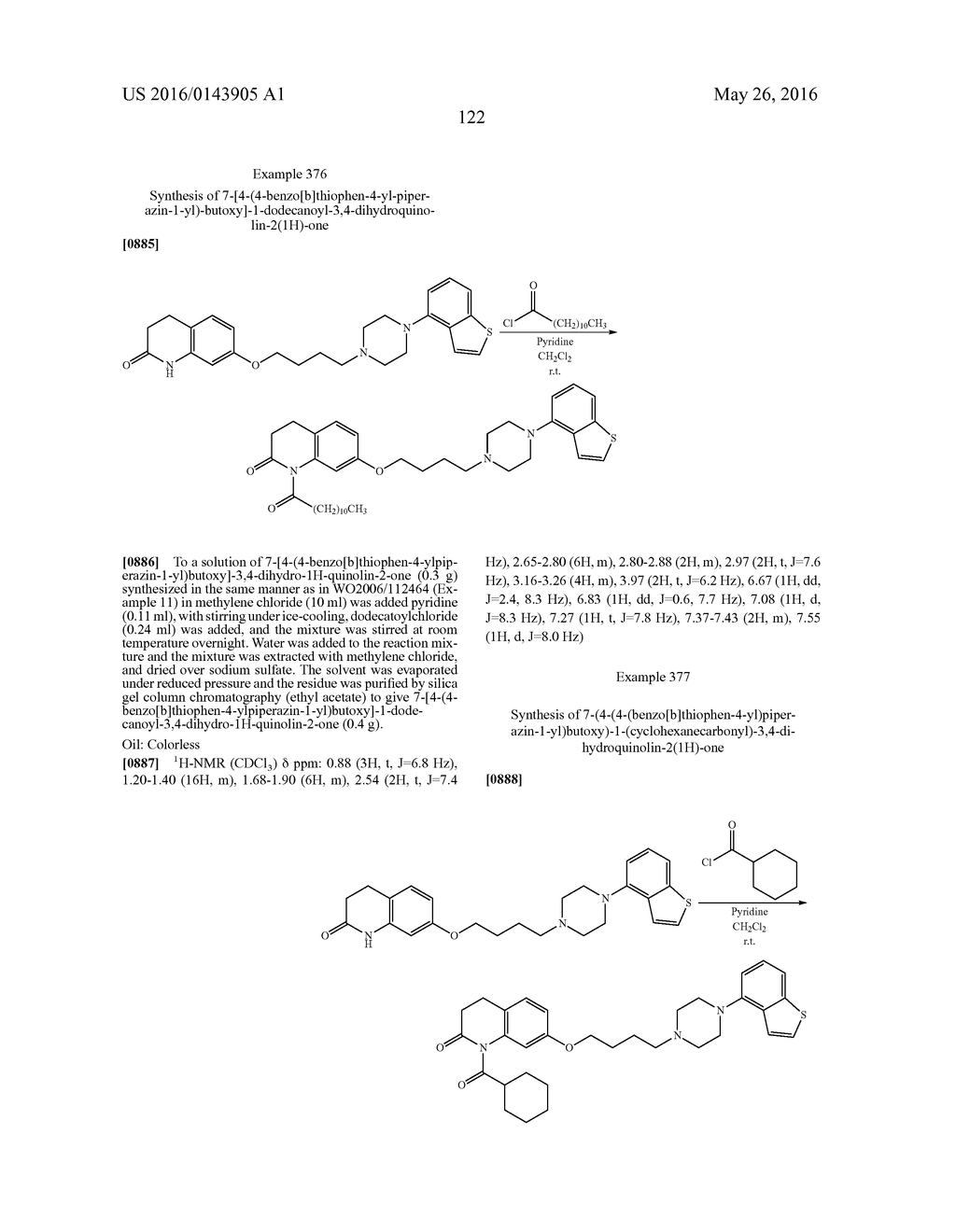 PIPERAZINE-SUBSTITUTED BENZOTHIOPHENE DERIVATIVES AS ANTIPSYCHOTIC AGENTS - diagram, schematic, and image 124