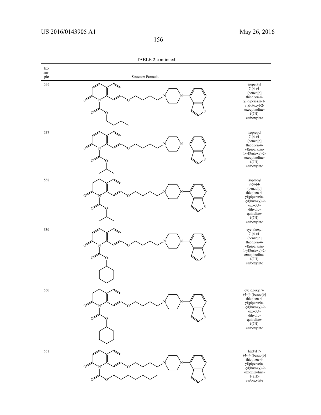 PIPERAZINE-SUBSTITUTED BENZOTHIOPHENE DERIVATIVES AS ANTIPSYCHOTIC AGENTS - diagram, schematic, and image 158