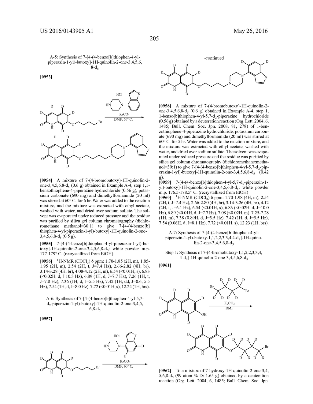 PIPERAZINE-SUBSTITUTED BENZOTHIOPHENE DERIVATIVES AS ANTIPSYCHOTIC AGENTS - diagram, schematic, and image 207