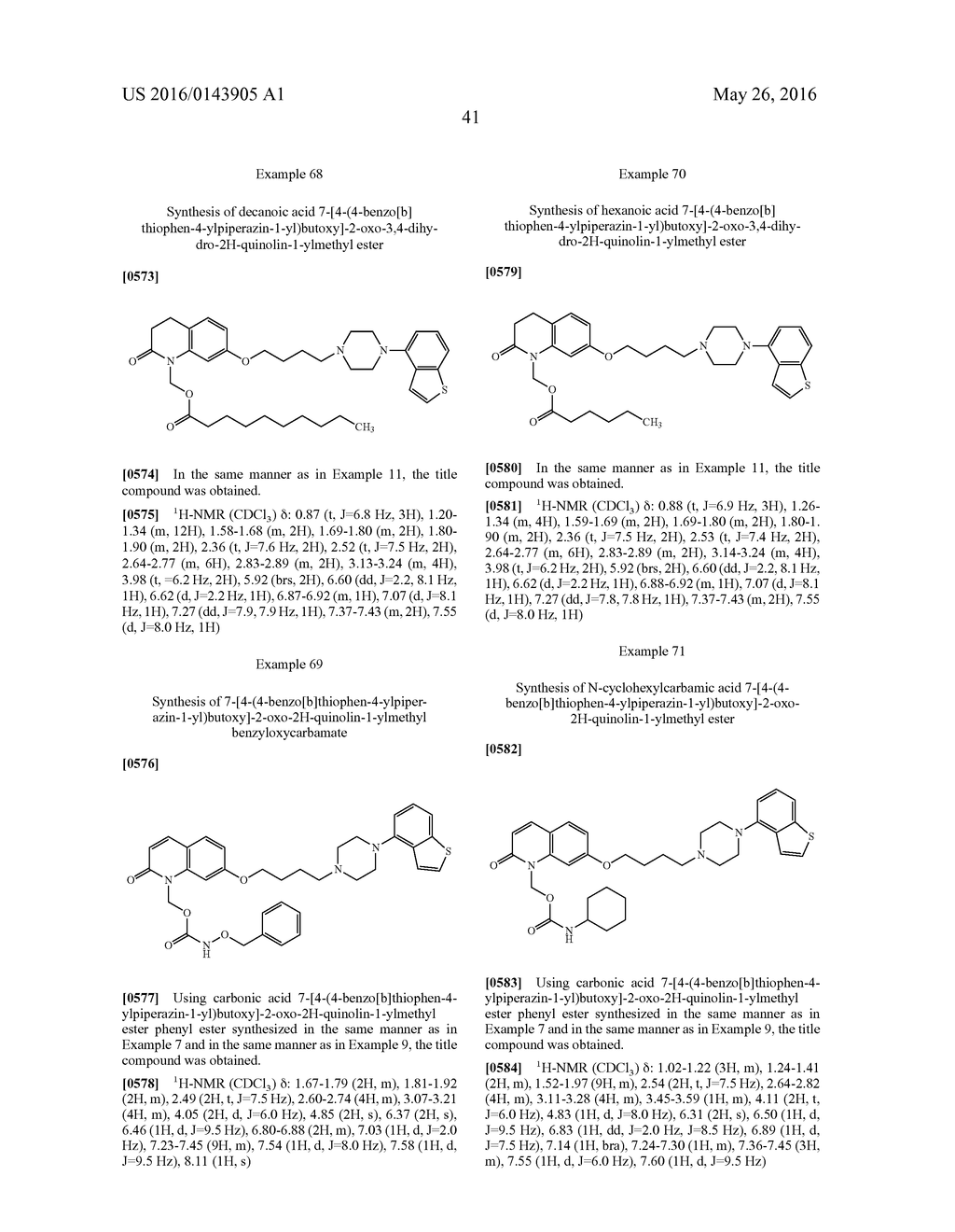 PIPERAZINE-SUBSTITUTED BENZOTHIOPHENE DERIVATIVES AS ANTIPSYCHOTIC AGENTS - diagram, schematic, and image 43