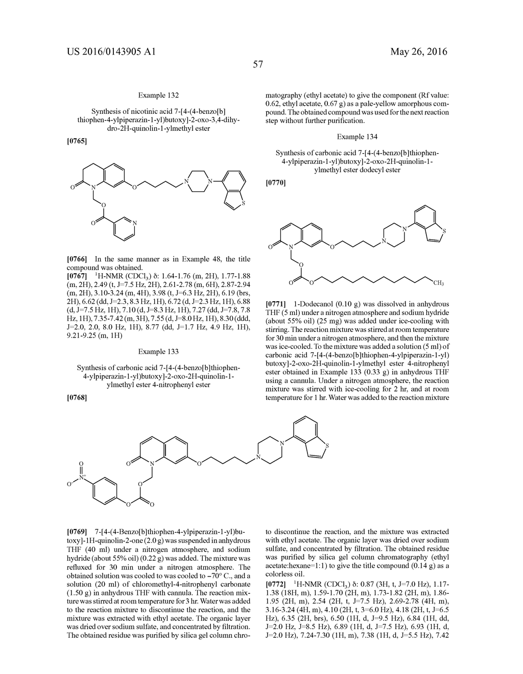 PIPERAZINE-SUBSTITUTED BENZOTHIOPHENE DERIVATIVES AS ANTIPSYCHOTIC AGENTS - diagram, schematic, and image 59