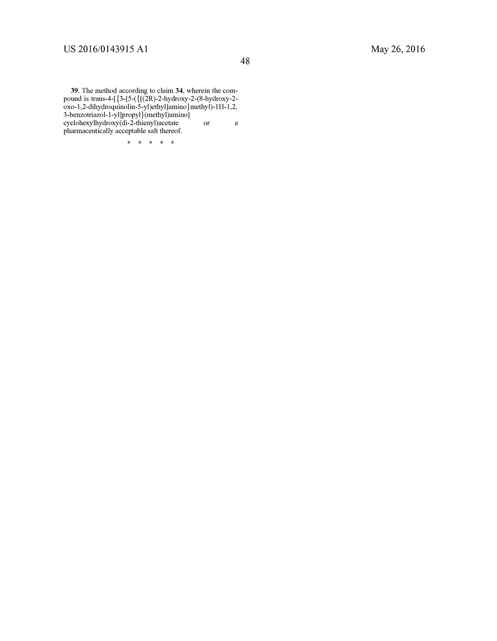 NEW CYCLOHEXYLAMINE DERIVATIVES HAVING  2 ADRENERGIC AGONIST AND M3     MUSCARINIC ANTAGONIST ACTIVITIES - diagram, schematic, and image 49