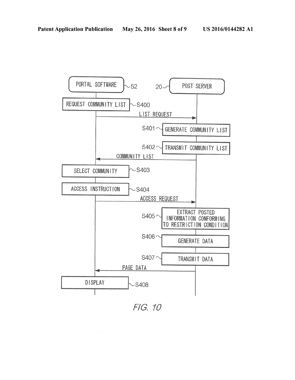 Posted Information Sharing System, Game Application Executing System,     Storage Medium, and Information-Processing Method - diagram, schematic, and image 09