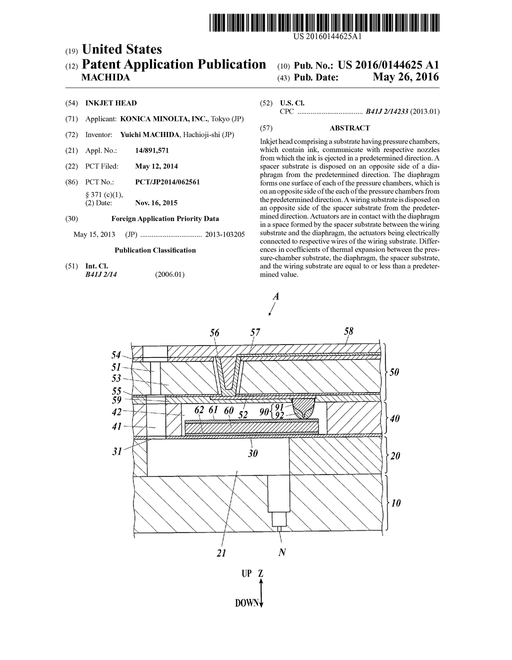 Inkjet Head - diagram, schematic, and image 01