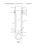 SHOCK ABSORBERS HAVING A COMPOSITE BASE ASSEMBLY WITH AN OVER-MOLDED     CLOSURE INSERT diagram and image