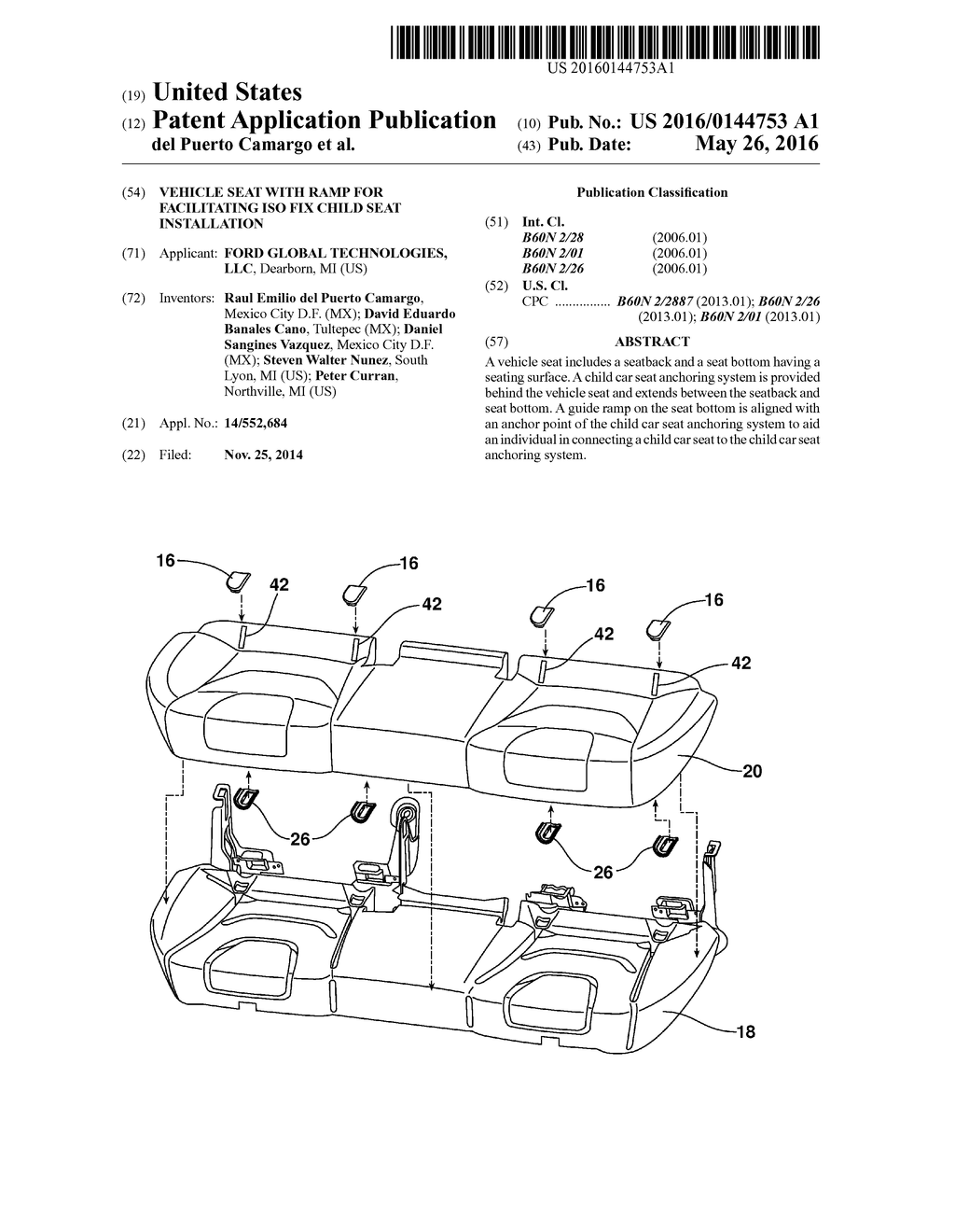 VEHICLE SEAT WITH RAMP FOR FACILITATING ISO FIX CHILD SEAT INSTALLATION - diagram, schematic, and image 01