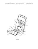 VEHICLE SEAT WITH A VENTILATING DEVICE diagram and image