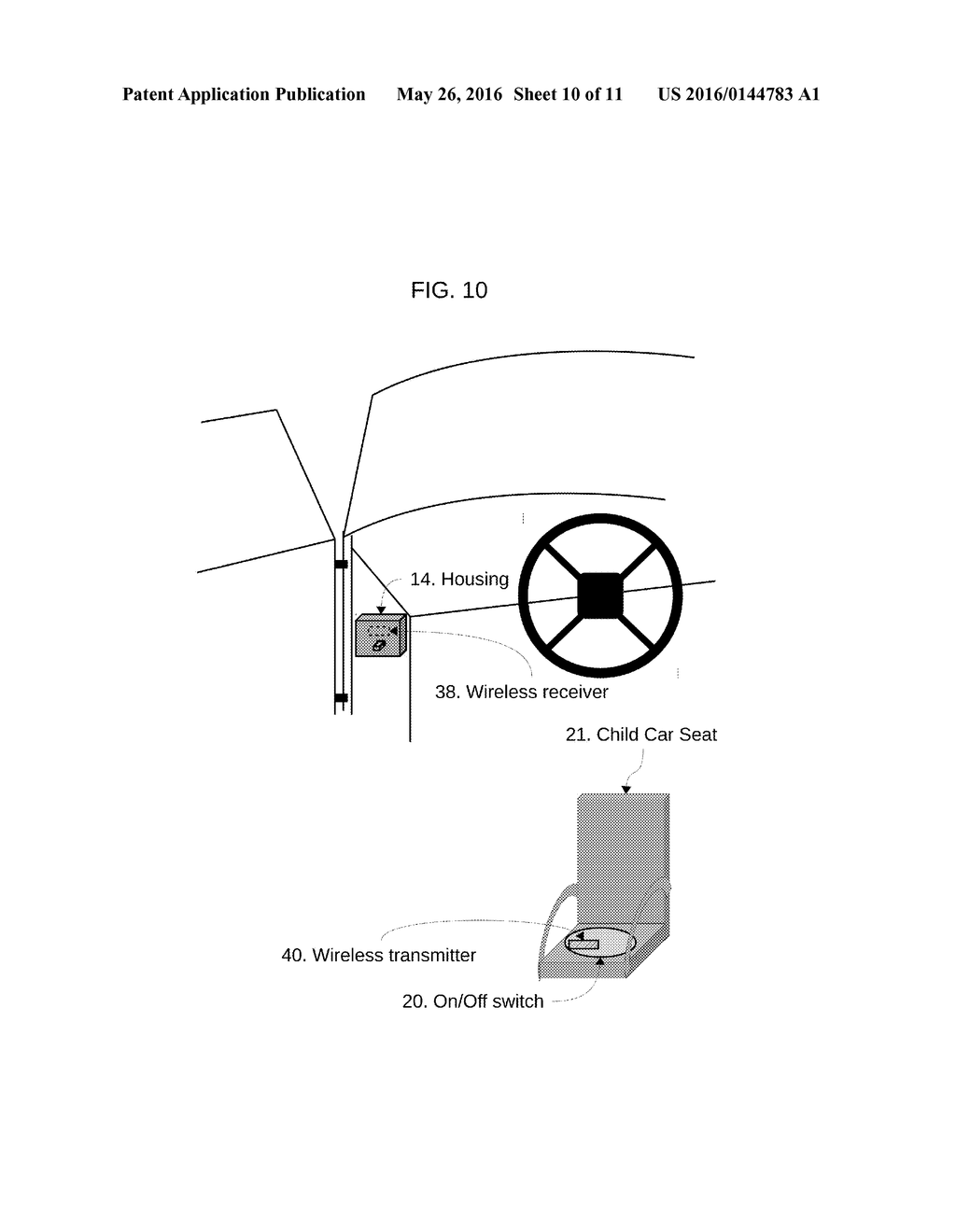 Method for vehicle occupancy reminding - diagram, schematic, and image 11