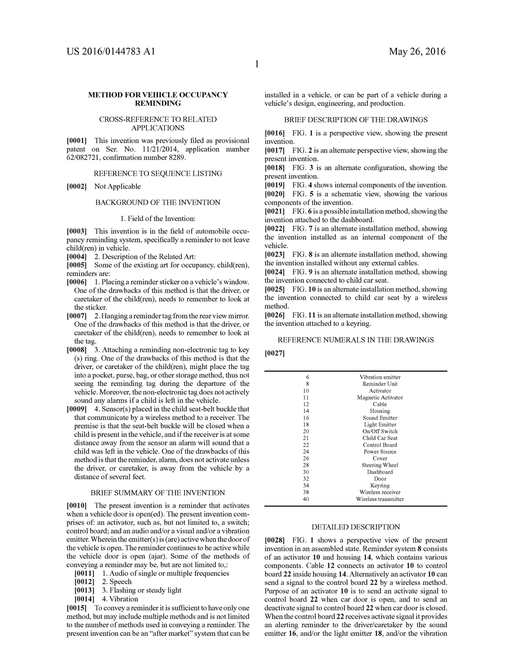 Method for vehicle occupancy reminding - diagram, schematic, and image 13