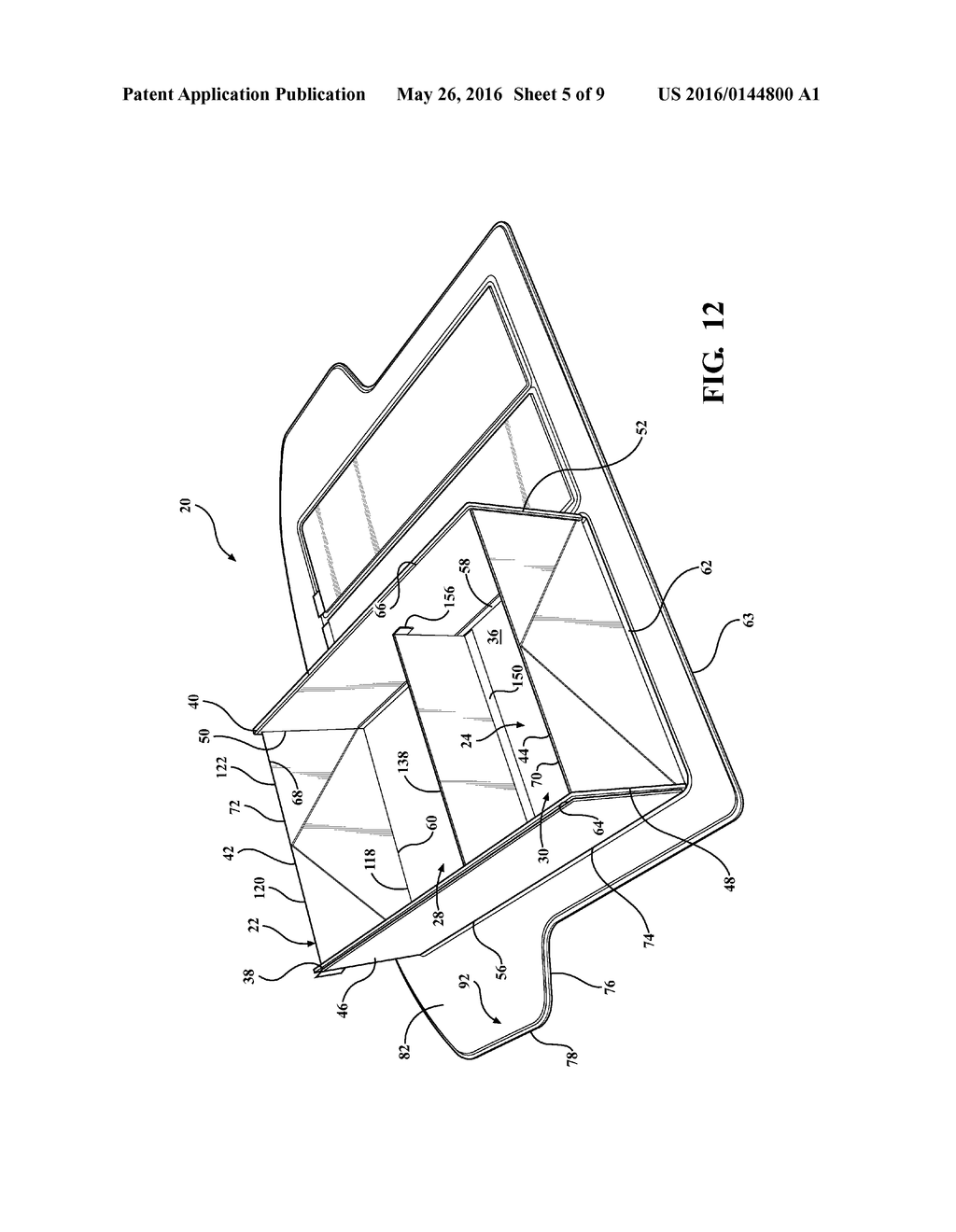 COLLAPSIBLE CARGO MAT ORGANIZER - diagram, schematic, and image 06