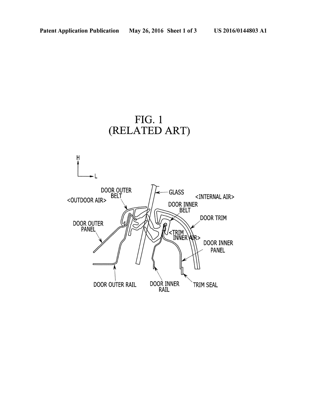 STRUCTURE OF DOOR TRIM AND DOOR INNER BELT FOR VEHICLE - diagram, schematic, and image 02