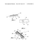 DEVICE FOR LATERAL SPRAYING OF A WASHING LIQUID FOR A WIPER ARM FOR A     SYSTEM FOR WIPING A PANE OF A MOTOR VEHICLE diagram and image