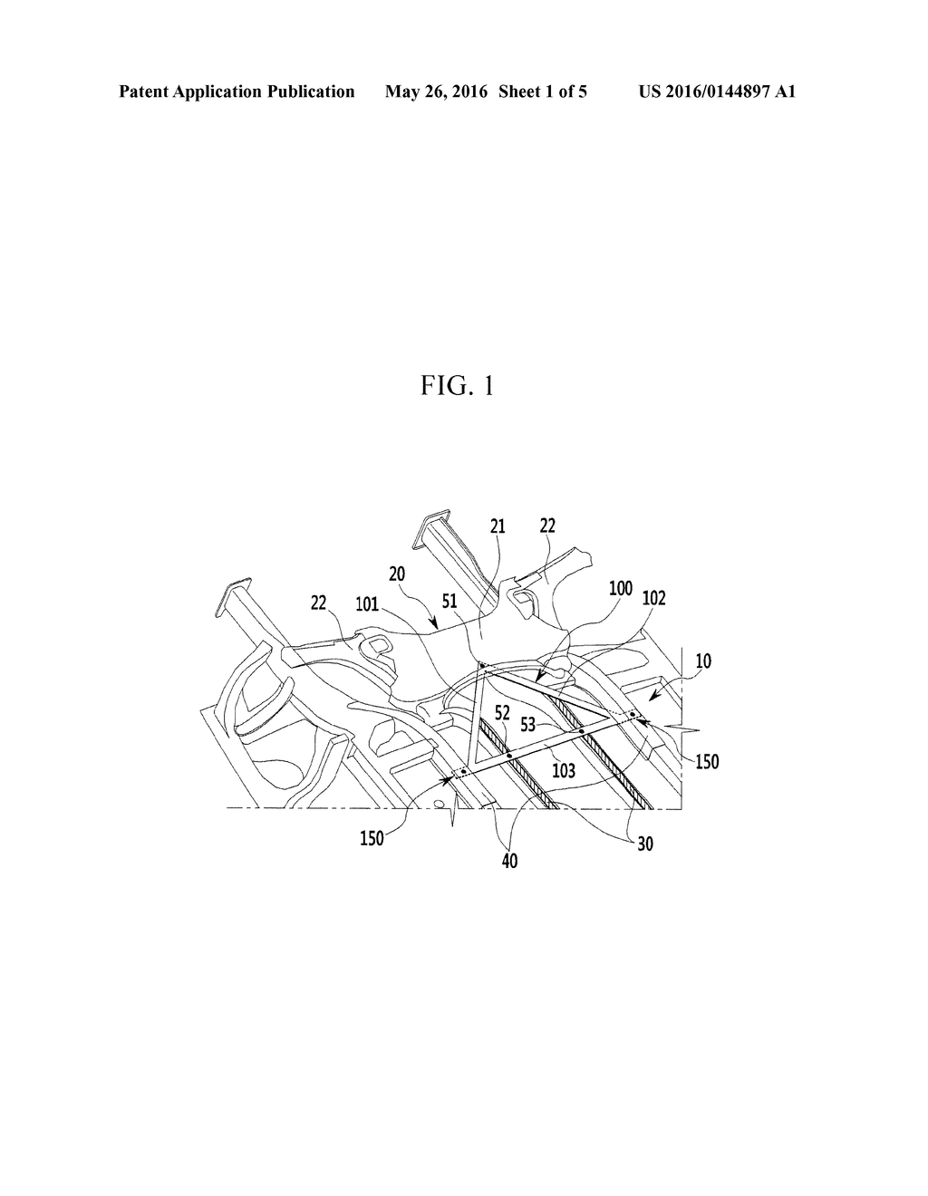 Structure For Fastening Stiffening Bar And Method For The Same - diagram, schematic, and image 02