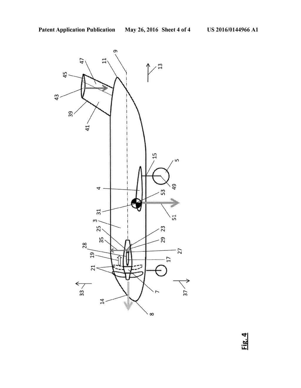 AN AIRCRAFT INCLUDING AN ENGINE ATTACHMENT WITH A CONTROL SURFACE - diagram, schematic, and image 05