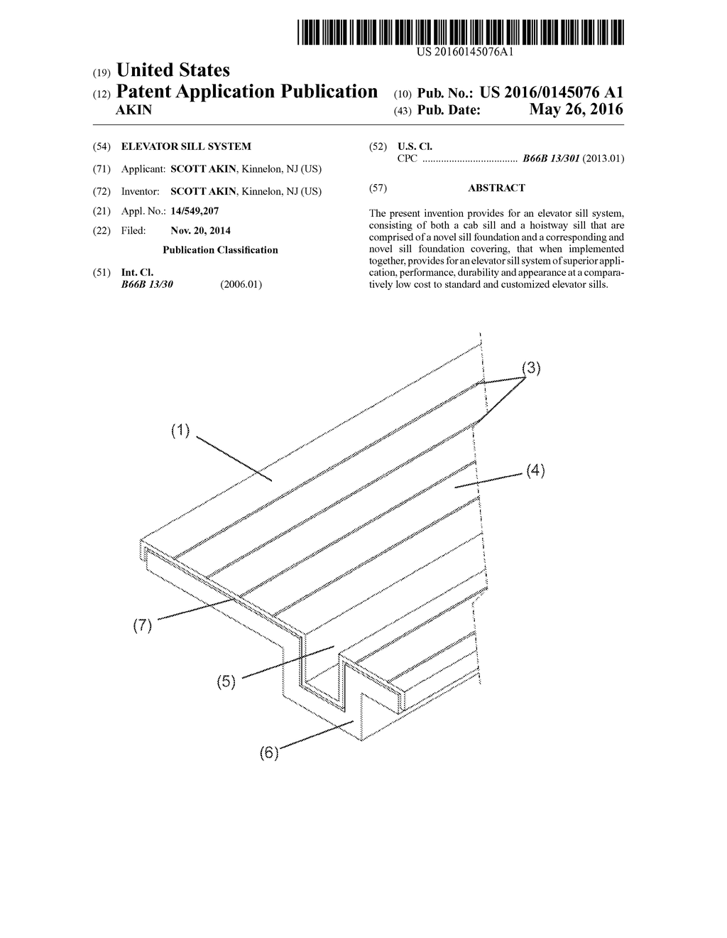 ELEVATOR SILL SYSTEM - diagram, schematic, and image 01