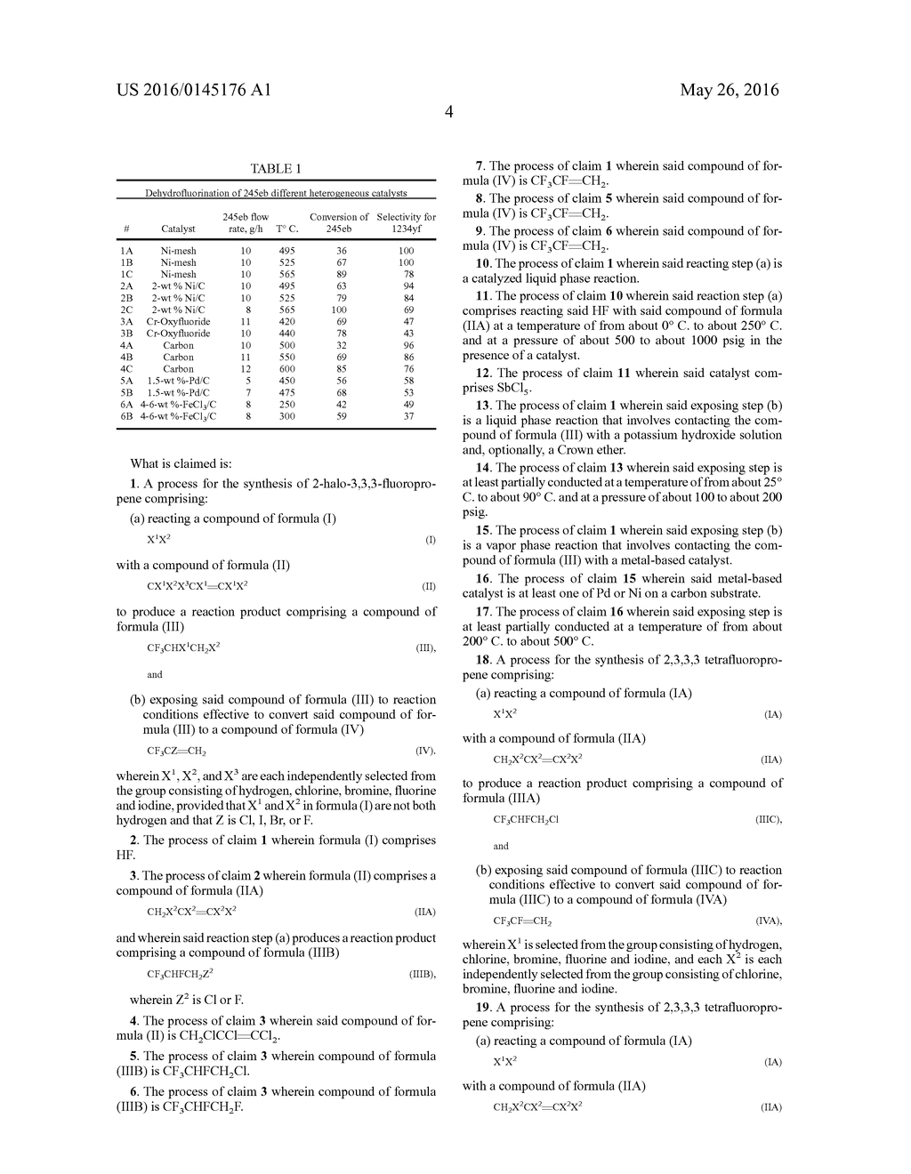 PROCESS FOR SYNTHESIS OF FLUORINATED OLEFINS - diagram, schematic, and image 05