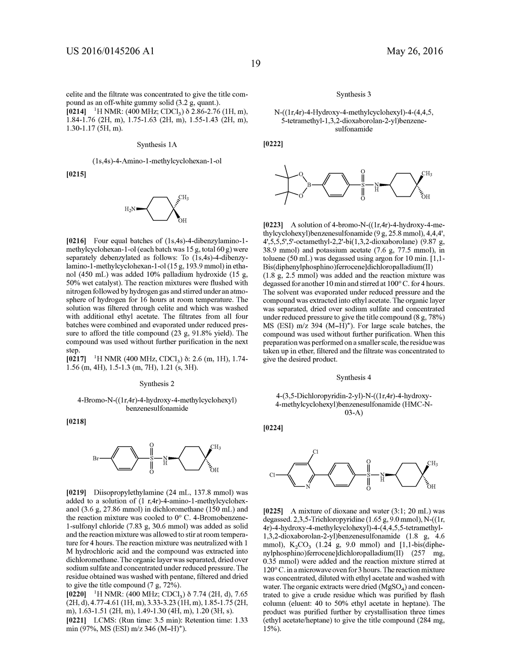 N-(4-HYDROXY-4-METHYL-CYCLOHEXYL)-4-PHENYL-BENZENESULFONAMIDES AND N-(4-     HYDROXY-4-METHYL-CYCLOHEXYL)-4-(2-PYRIDYL)BENZENESULFONAMIDES AND THEIR     THERAPEUTIC USE - diagram, schematic, and image 23