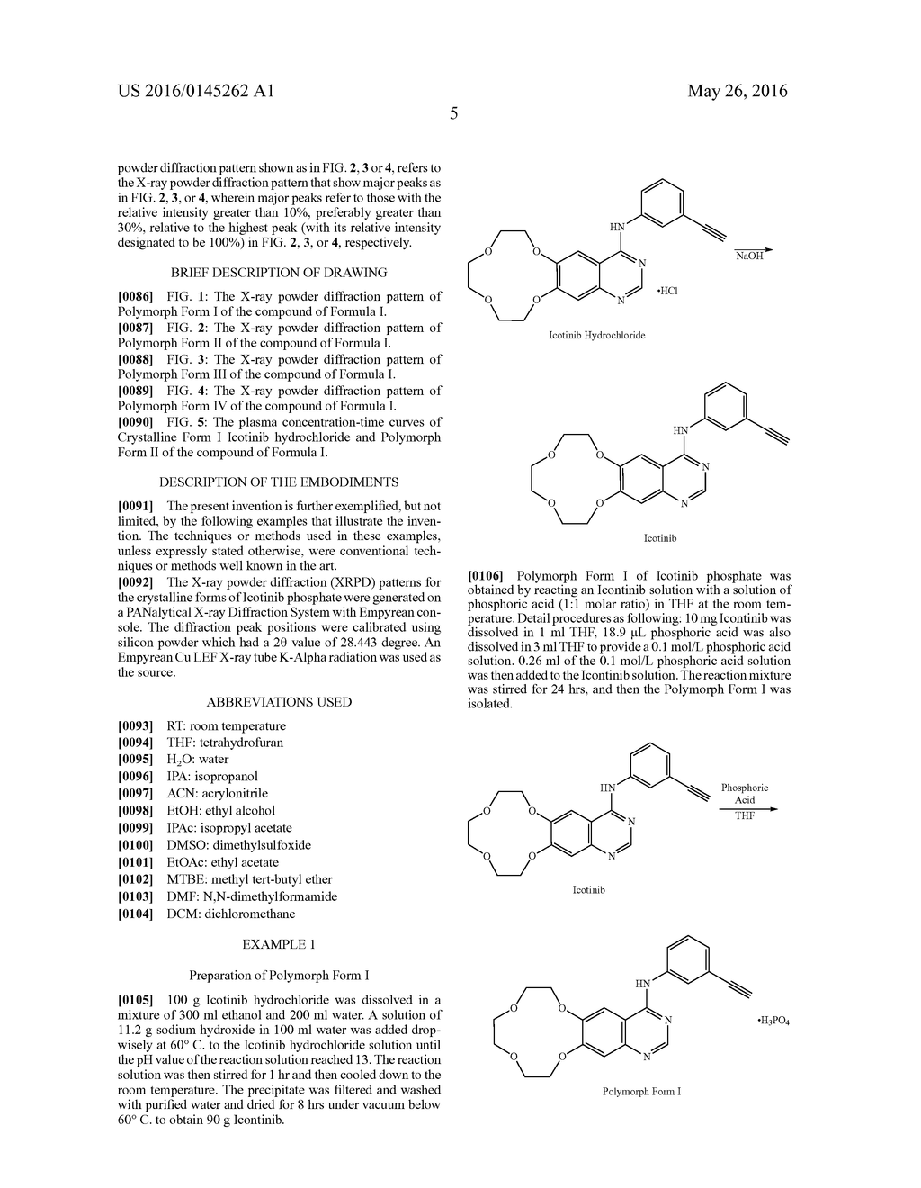 NEW POLYMORPHIC FORMS OF ICOTINIB PHOSPHATE AND USES THEREOF - diagram, schematic, and image 11